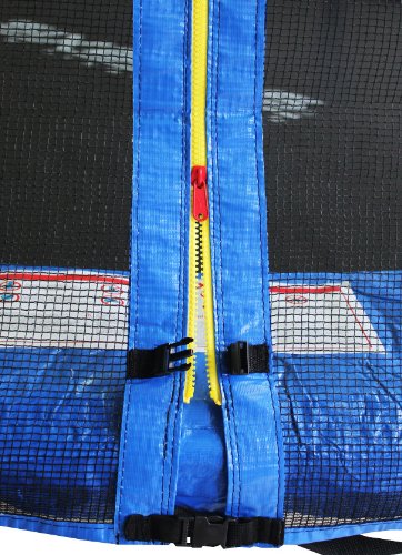 SixBros. SixJump 2,45 M Gartentrampolin Blau Intertek / GS geprüft Trampolin - Sicherheitsnetz TB245/2212 -