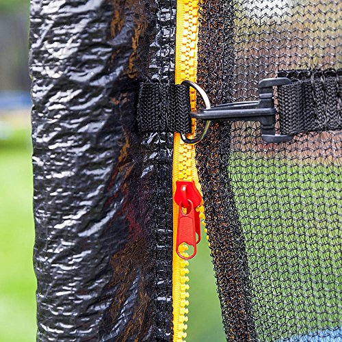 Trampolin Sicherheitsnetz Ersatznetz Schutznetz ohne Pfosten für Tampoline 3,70m für 6 Pfosten Netzhöhe 180cm - 