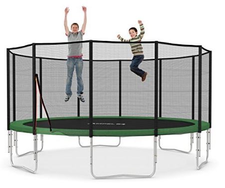 Original Ampel 24 XXL Gartentrampolin - 490 cm Durchmesser - verbesserte Version 2014 - grün -