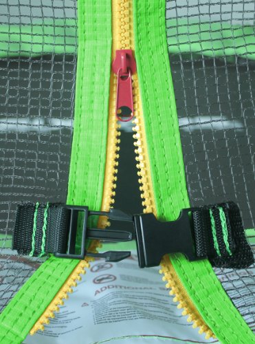 SixBros. SixJump 1,40 M Gartentrampolin Grün Trampolin | Mit Sicherheitsnetz - T140/1821 -