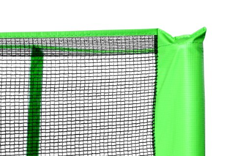 SixBros. SixJump 1,40 M Gartentrampolin Grün Trampolin | Mit Sicherheitsnetz - T140/1821 -