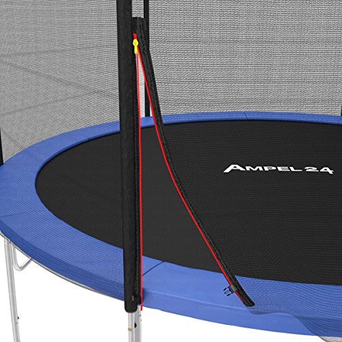 Ampel 24 Trampolin Sicherheitsnetz | Ersatznetz 430 cm für 6 Pfosten | UV-beständig | extrem reißfest | Netz außenliegend - 