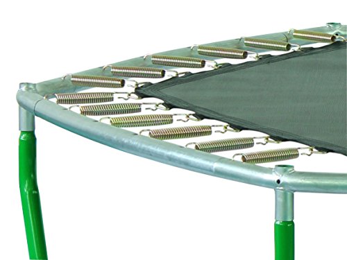 SixBros. SixJump Gartentrampolin für Kinder, Outdoor-Trampolin für den Garten, Kindertrampolin inkl. Sicherheitsnetz & Stangenschutz, robust & wasserdicht, grün TG210/2026 - 3