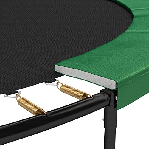 Ampel 24 Trampolin Randabdeckung Deluxe passend für Ø 366 cm bei Außennetz, Dicker Schutzrand reißfest und beständig, Federabdeckung grün - 6