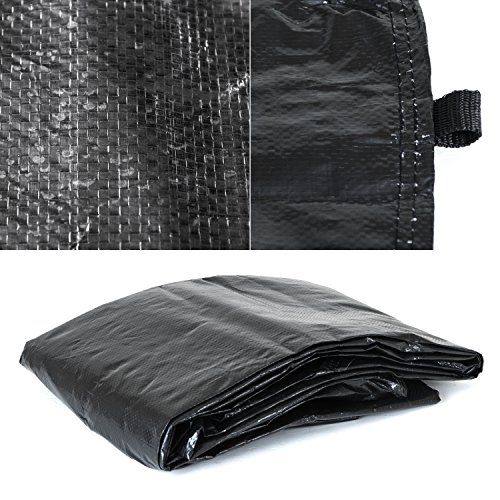 Ampel 24 Outdoor Trampolin Abdeckung 490 cm, Wetterschutzplane für Gartentrampolin mit Regenablauf, Abdeckplane schwarz, UV-beständig - 4