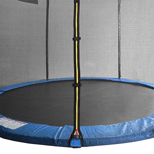 Kinetic Sports Outdoor Gartentrampolin Komplettset Ø 305 cm Sicherheitsnetz Randabdeckung Leiter Abdeckplane -