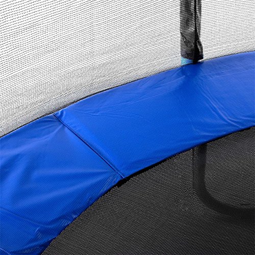 Kinetic Sports Outdoor Gartentrampolin Komplettset Ø 305 cm Sicherheitsnetz Randabdeckung Leiter Abdeckplane -