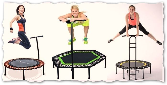 Fitnesstrampolin mit Griff